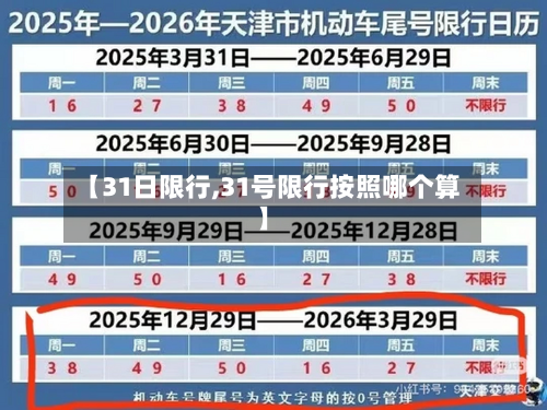 【31日限行,31号限行按照哪个算】