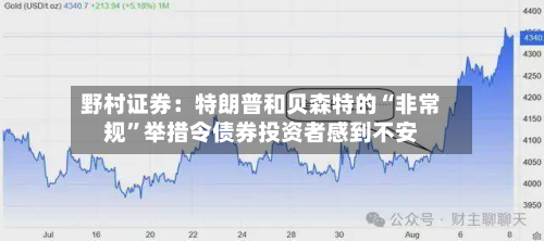 野村证券：特朗普和贝森特的“非常规	”举措令债券投资者感到不安-第2张图片
