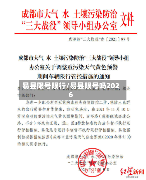 易县限号限行/易县限号吗2026