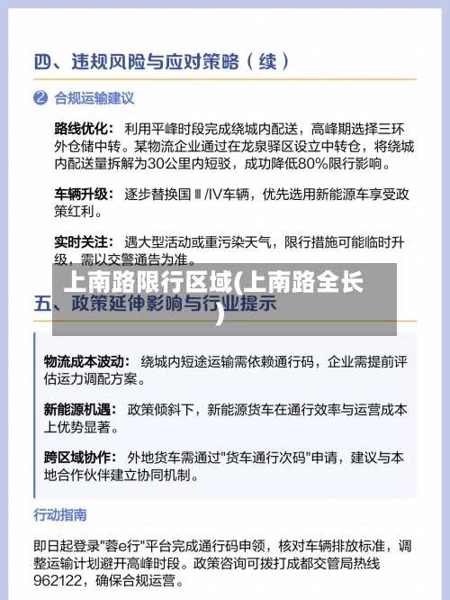 上南路限行区域(上南路全长)-第2张图片