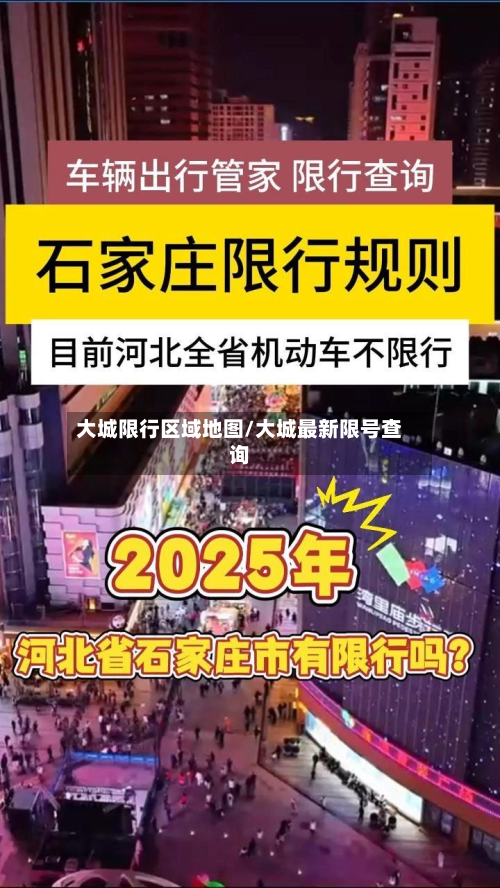大城限行区域地图/大城最新限号查询