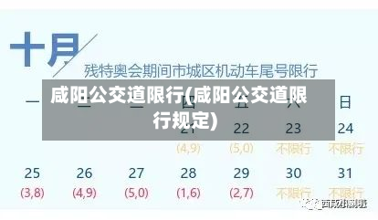 咸阳公交道限行(咸阳公交道限行规定)