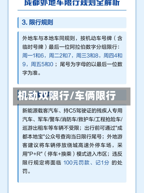 机动双限行/车俩限行