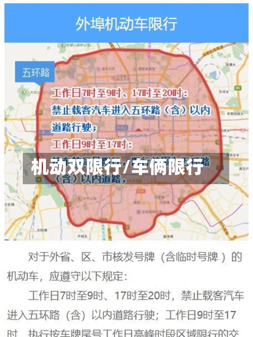 机动双限行/车俩限行-第2张图片