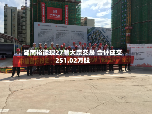 湖南裕能现27笔大宗交易 合计成交251.02万股-第1张图片