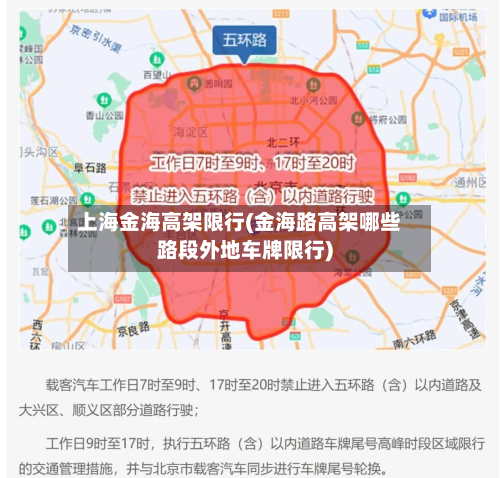上海金海高架限行(金海路高架哪些路段外地车牌限行)-第2张图片