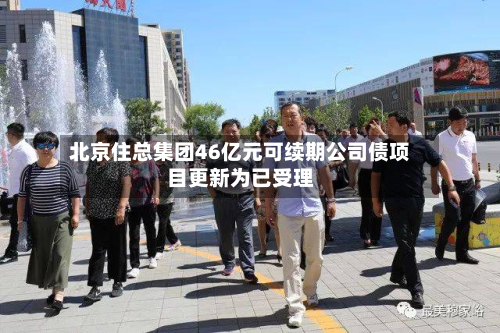 北京住总集团46亿元可续期公司债项目更新为已受理
