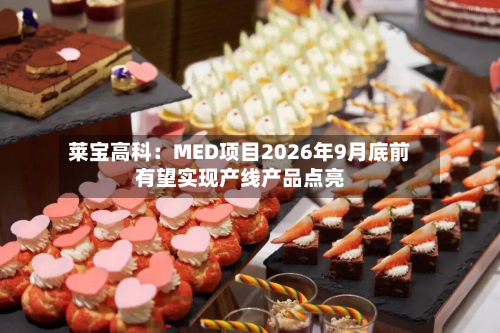 莱宝高科：MED项目2026年9月底前有望实现产线产品点亮-第2张图片