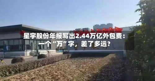 星宇股份年报写出2.44万亿外包费：一个“万”字，差了多远？-第2张图片
