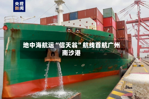 地中海航运“信天翁”航线首航广州南沙港