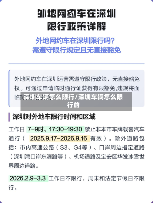 深圳车辆怎么限行/深圳车辆怎么限行的
