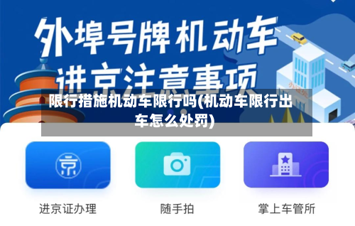 限行措施机动车限行吗(机动车限行出车怎么处罚)-第2张图片