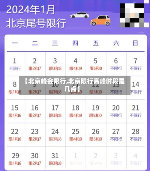【北京峰会限行,北京限行高峰时段是几点】