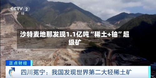 沙特麦地那发现1.1亿吨“稀土+铀	”超级矿-第3张图片