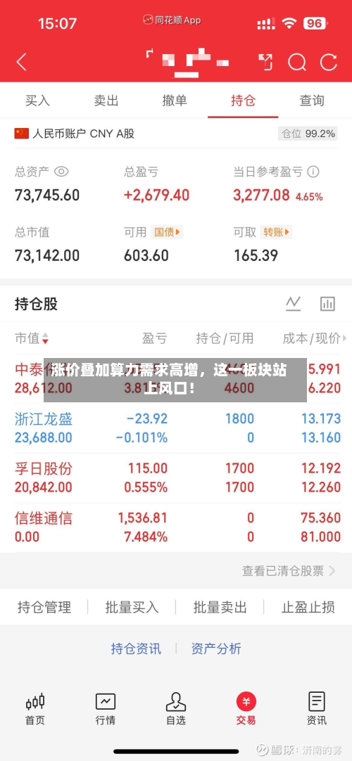 涨价叠加算力需求高增，这一板块站上风口！-第2张图片