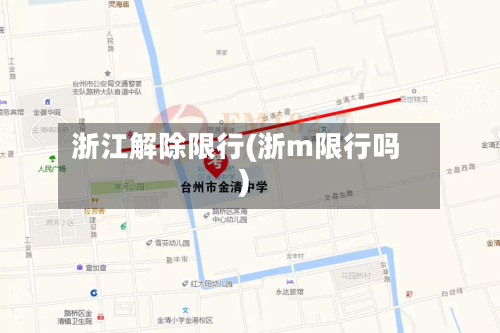 浙江解除限行(浙m限行吗)-第2张图片