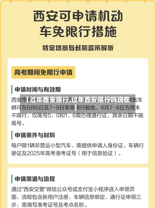【过年西安限行,过年西安限行吗现在】-第3张图片