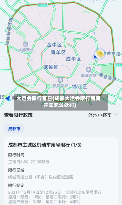 大运会限行首日(成都大运会限行期间开车怎么处罚)-第3张图片