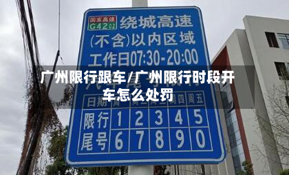 广州限行跟车/广州限行时段开车怎么处罚-第3张图片