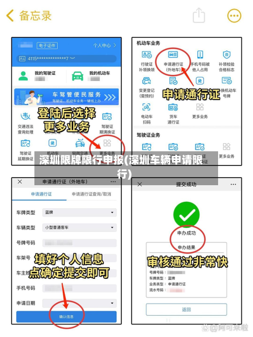 深圳限牌限行申报(深圳车辆申请限行)