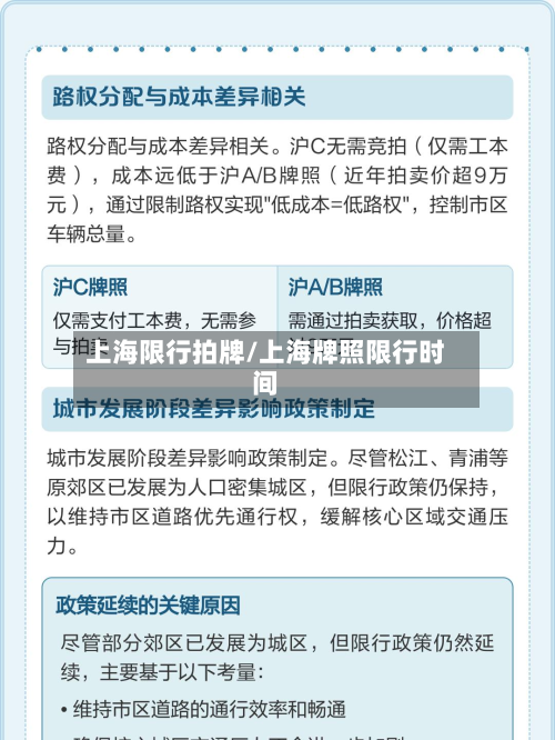 上海限行拍牌/上海牌照限行时间-第2张图片